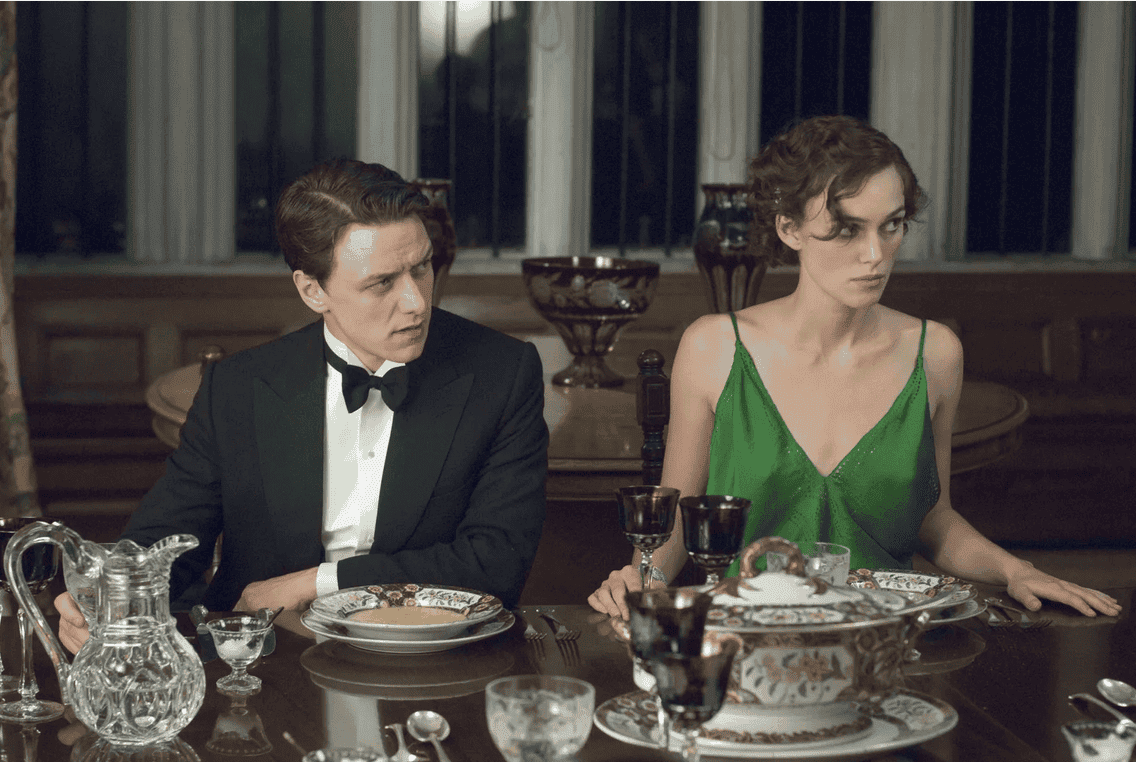 still from period romance film Atonement