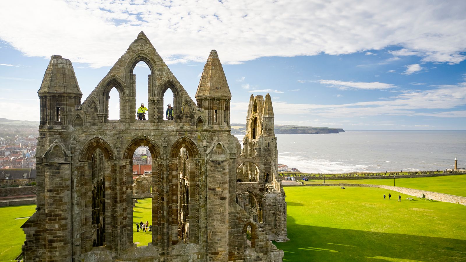 Whitby Abbey — the ruined Benedictine monastery on the clifftop above Whitby, North Yorkshire