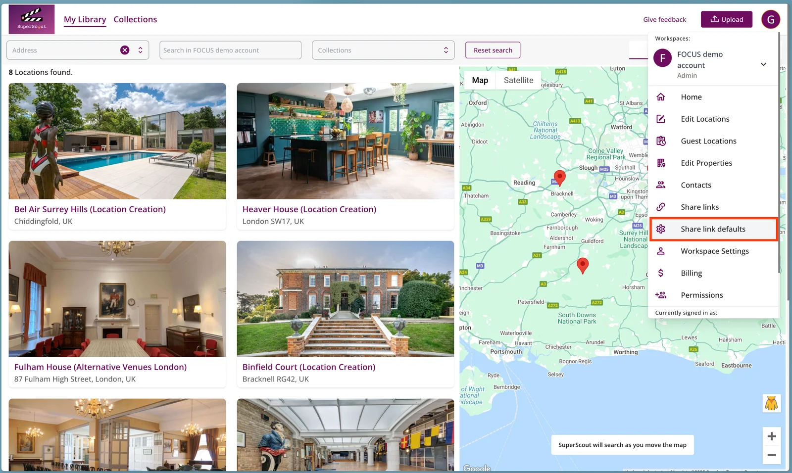 What is a location library?